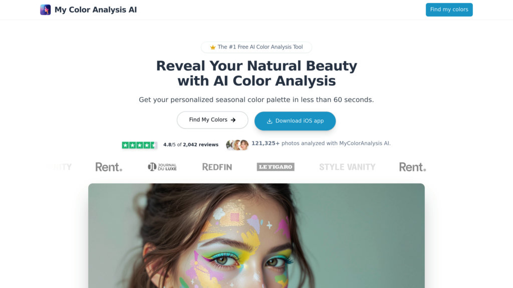 My Color Analysis AI preview