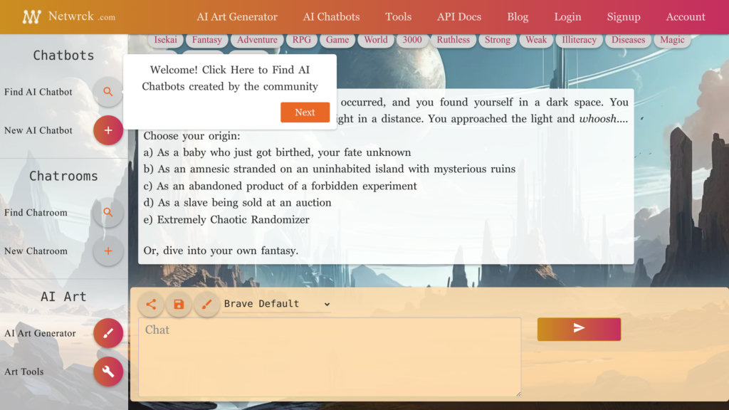 Netwrck AI Chat preview