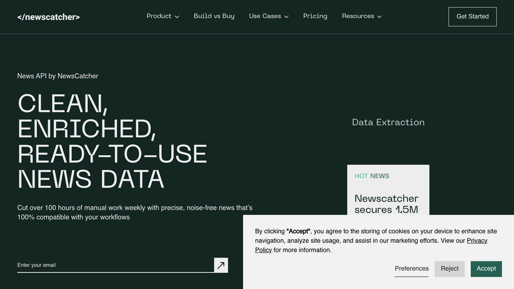 NewsCatcher API preview
