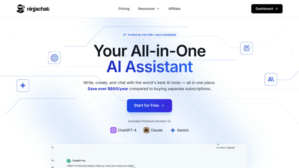 NinjaChat AI preview
