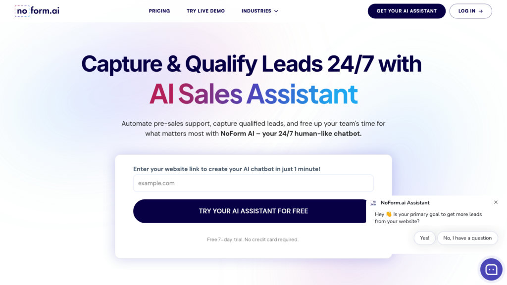NoForm AI preview