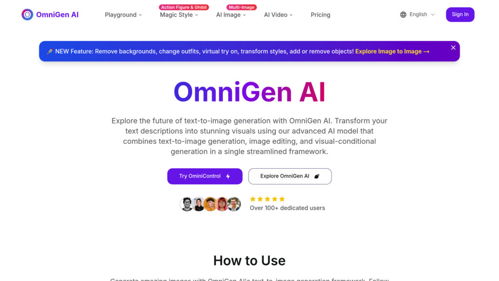OmniGen AI preview