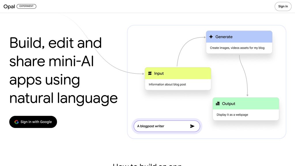 Opal by Google preview