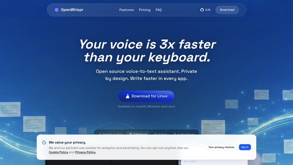 OpenWhispr preview