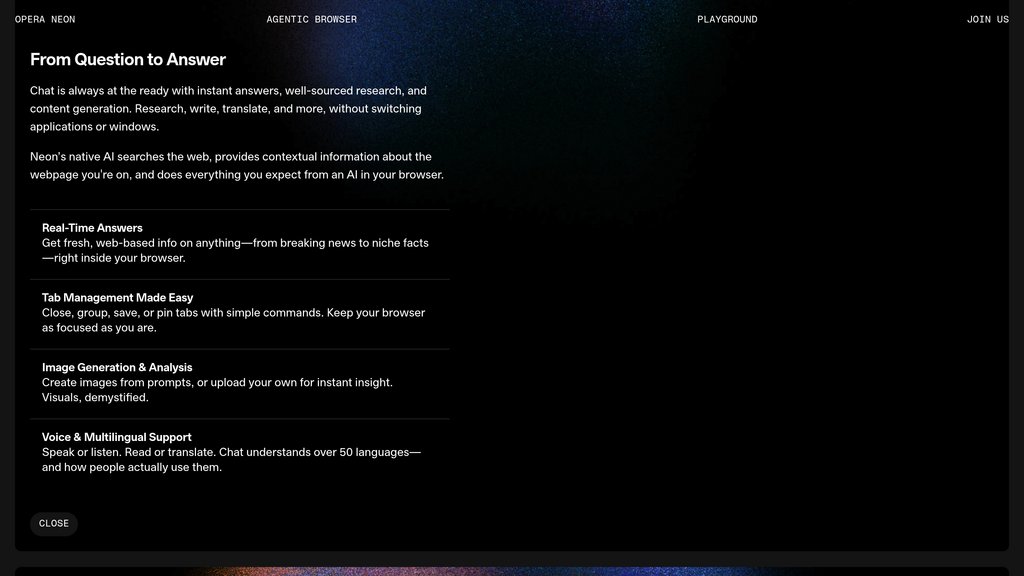 Opera Neon preview
