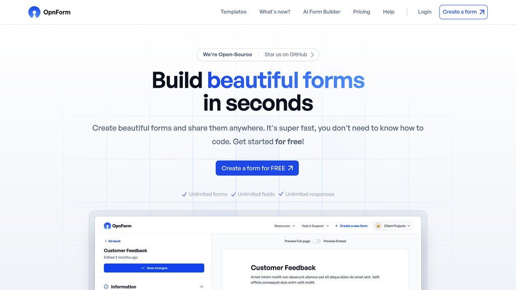 OpnForm preview