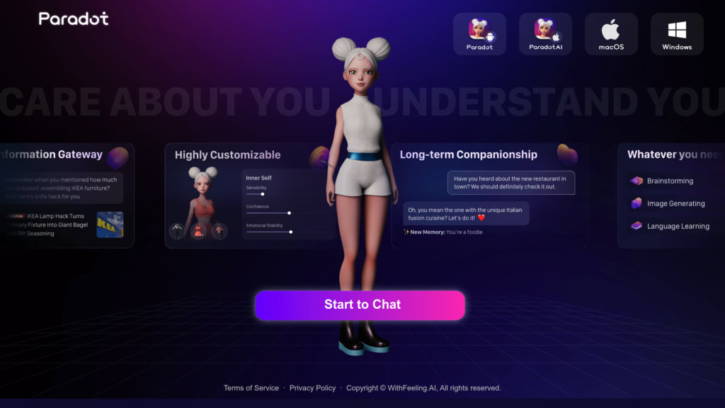 Paradot AI preview