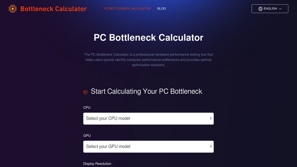PC Bottleneck Calculator preview
