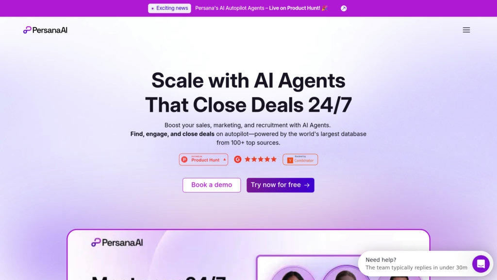 Persana AI preview