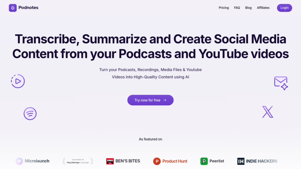 Podnotes preview