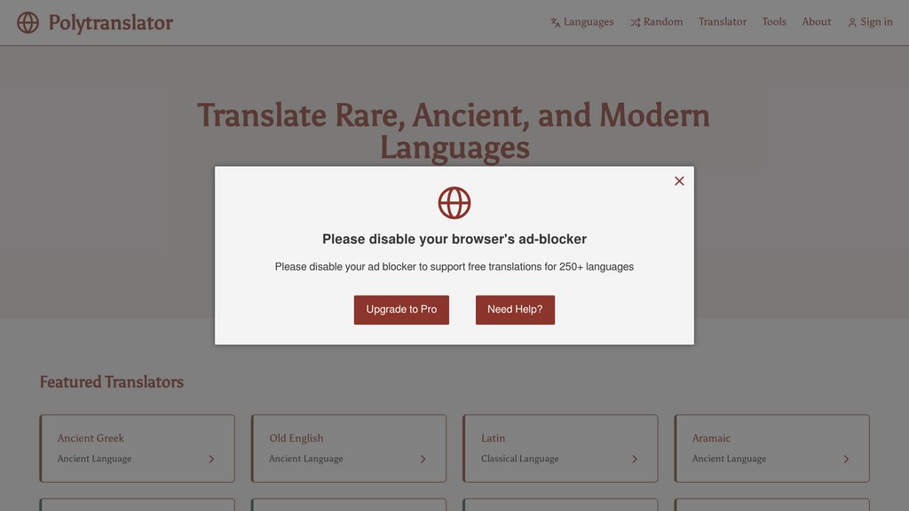 Polytranslator preview