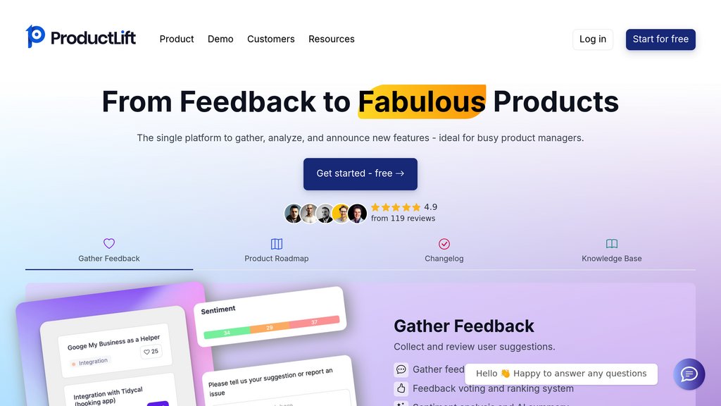 ProductLift preview