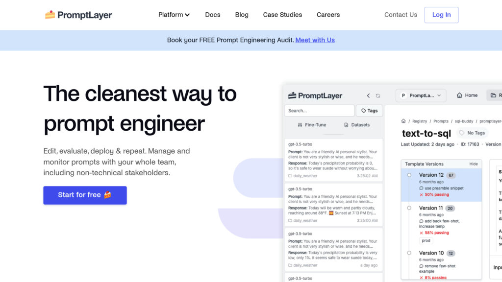 PromptLayer preview