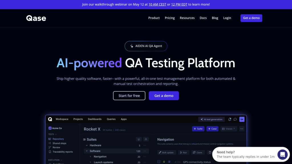 Qase preview