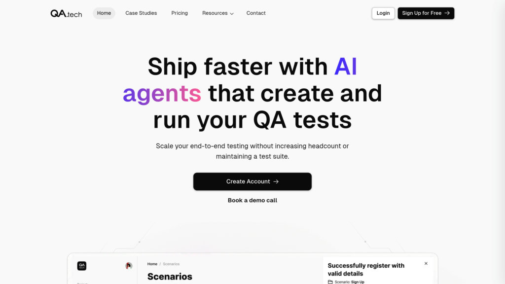 QA.tech preview
