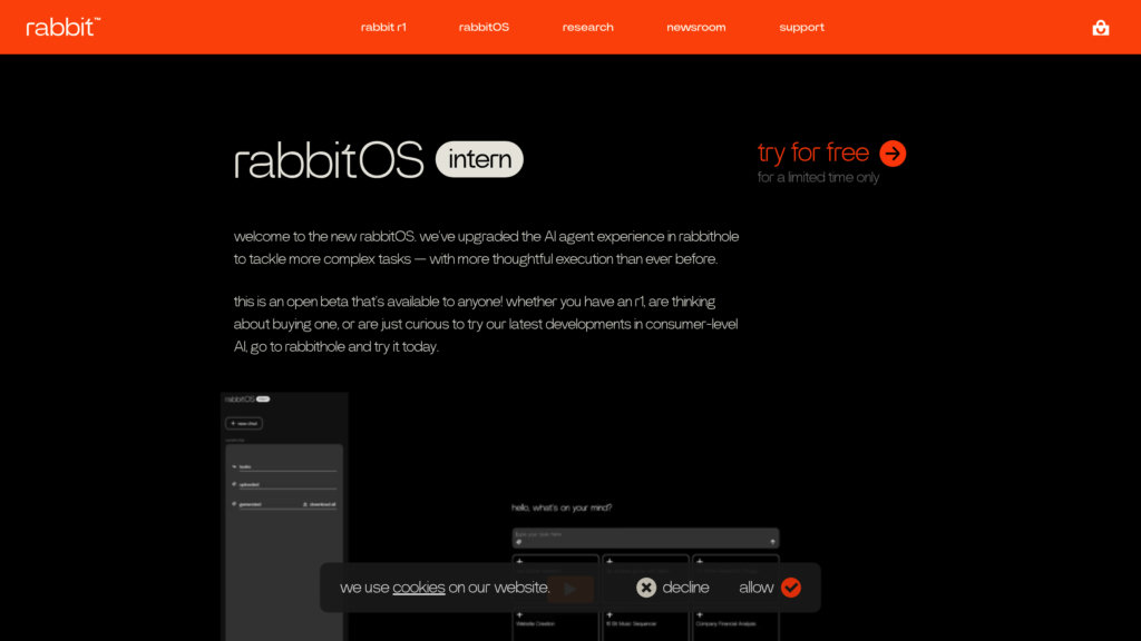 Rabbit R1 preview