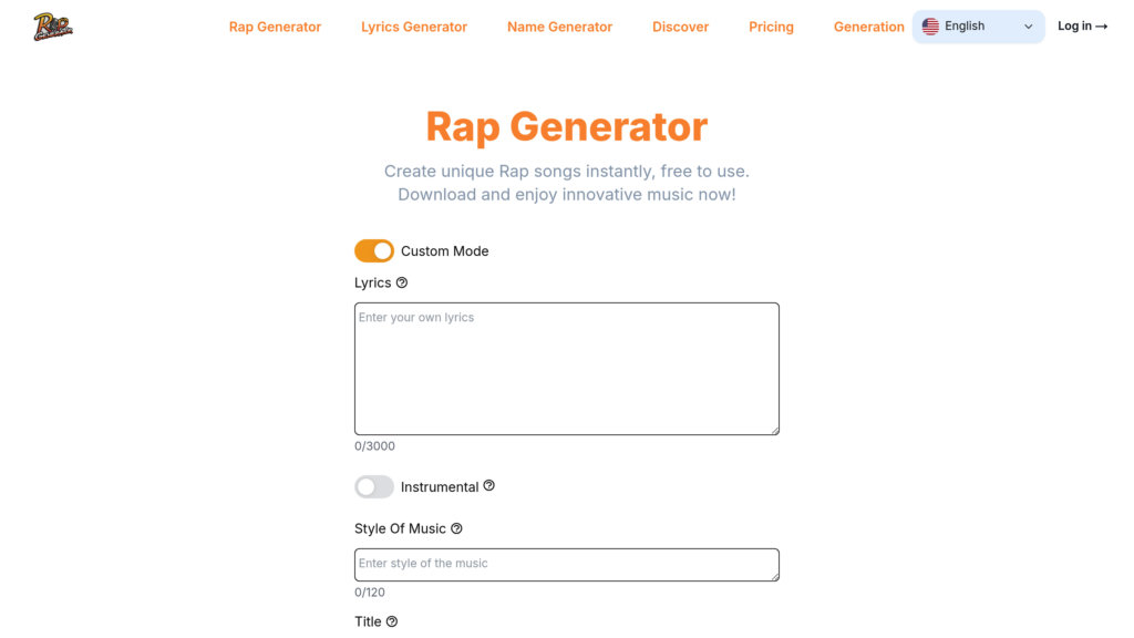 Rap Generator preview