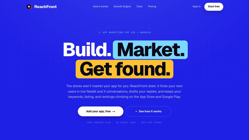 ReachFront preview