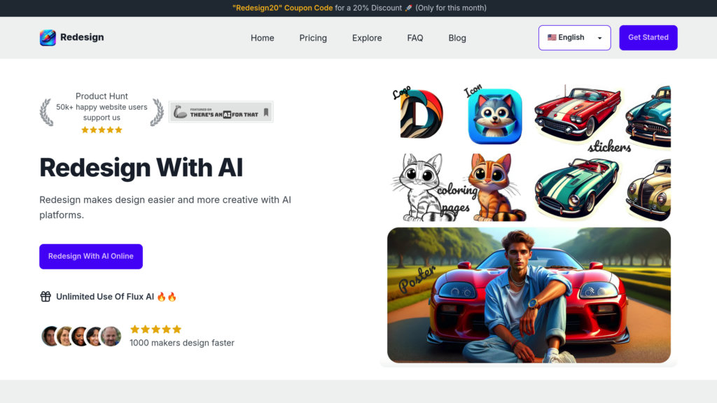 Redesign With AI preview