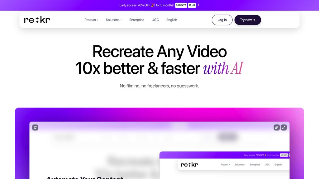 rekreate AI preview
