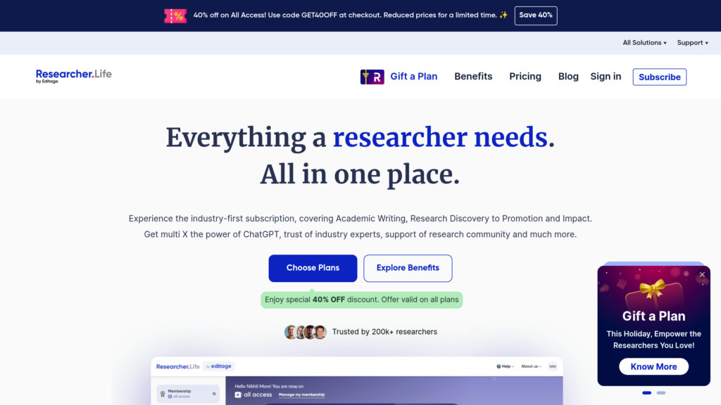 Researcher.Life preview