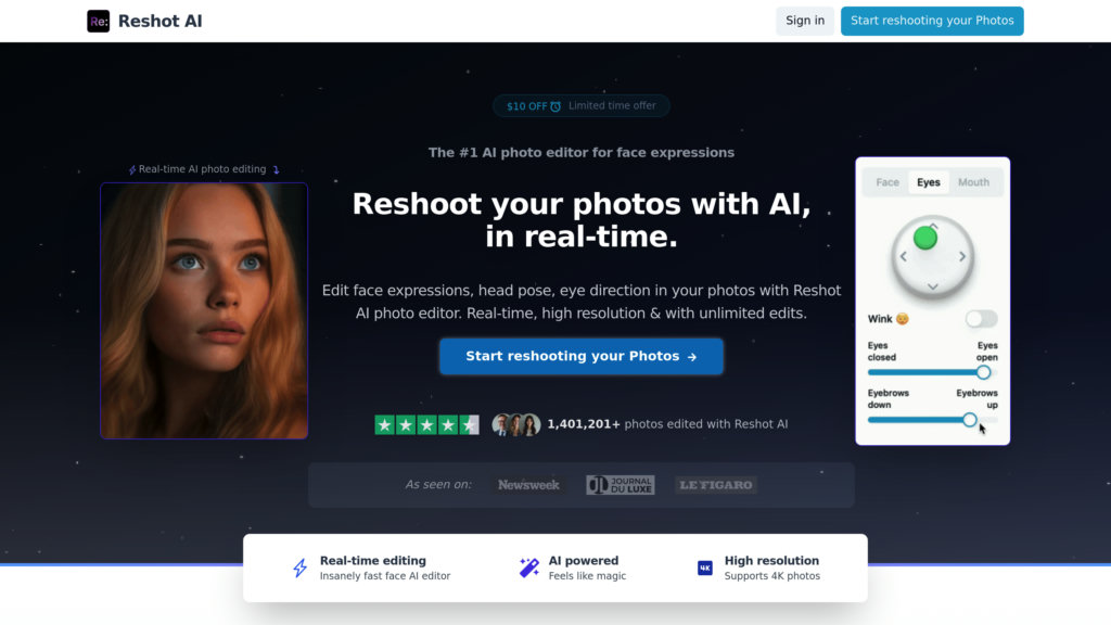 Reshot AI preview