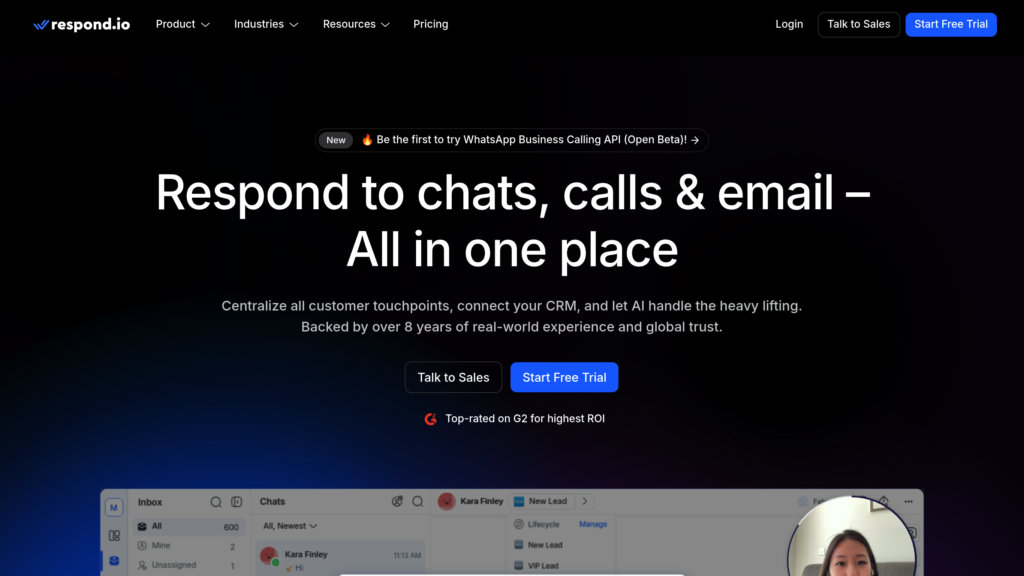 Respond.io preview