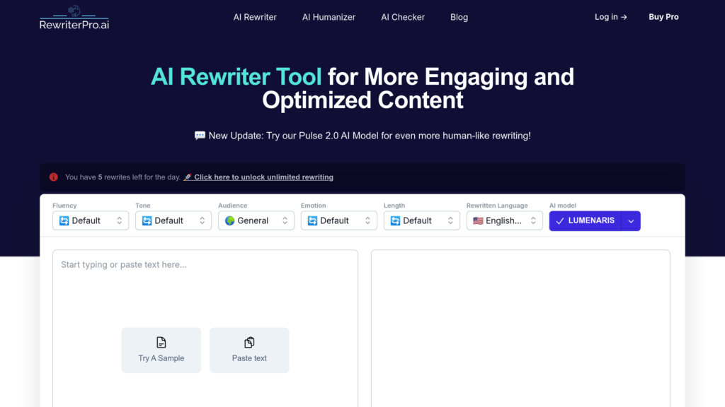RewriterPro AI preview