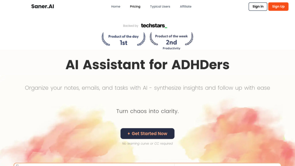 Saner.AI preview