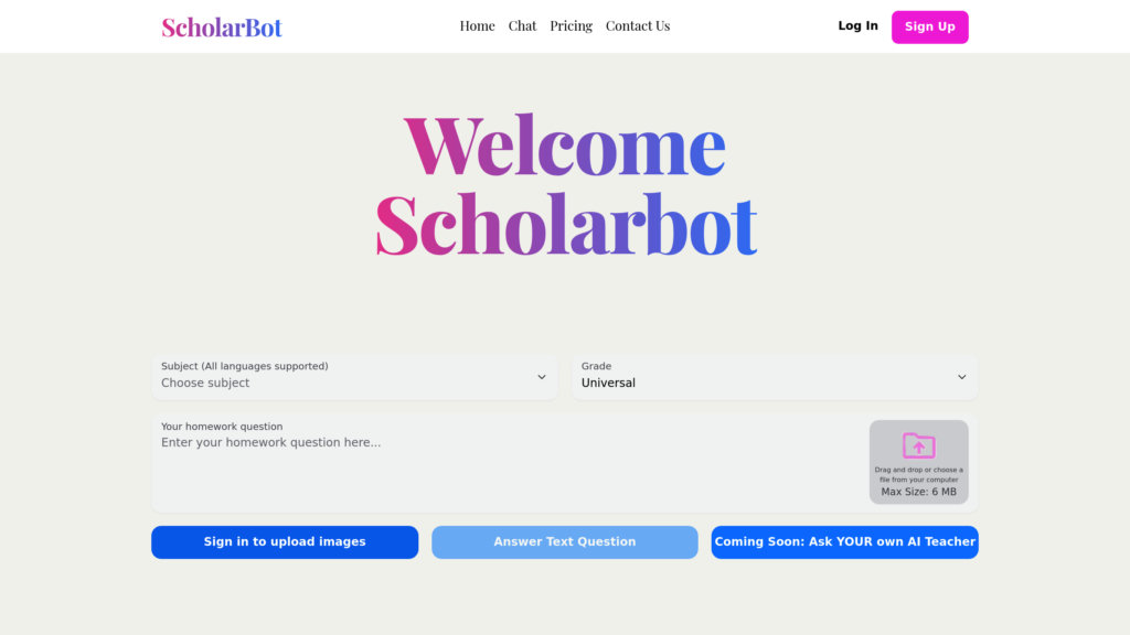 ScholarBot preview