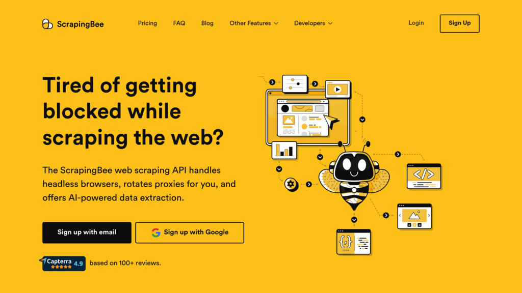 ScrapingBee preview