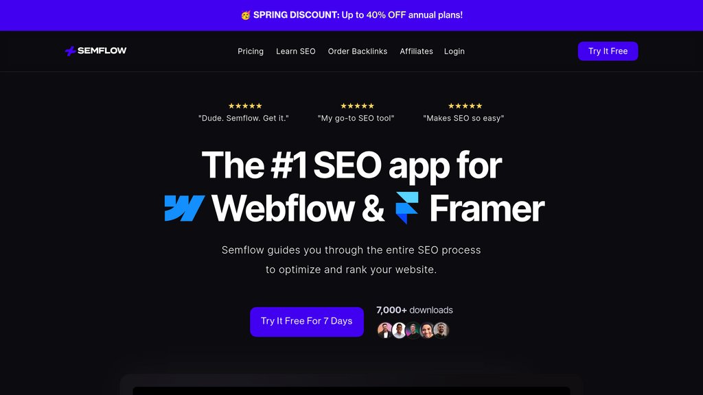 Semflow preview