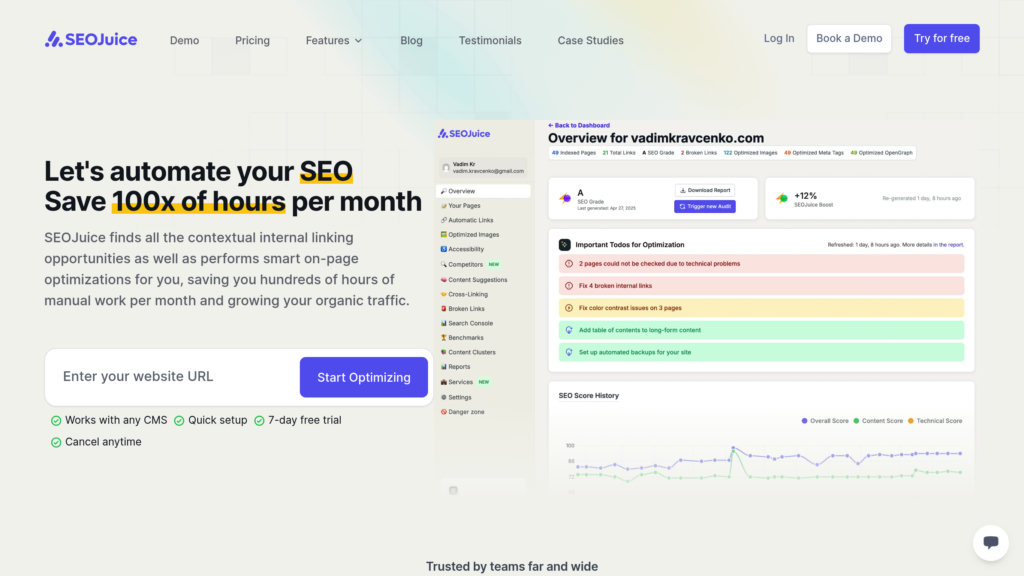 SEOJuice preview