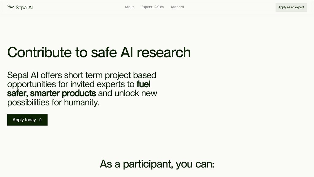 Sepal AI preview