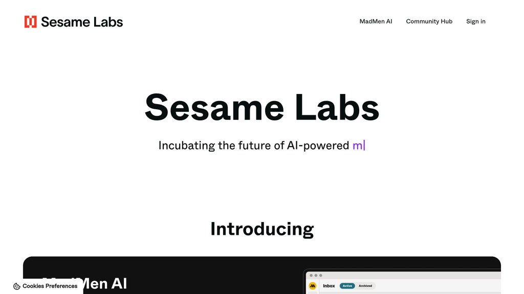 Sesame Labs preview