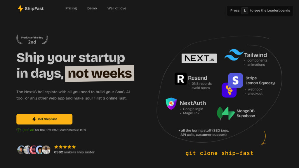 ShipFast preview