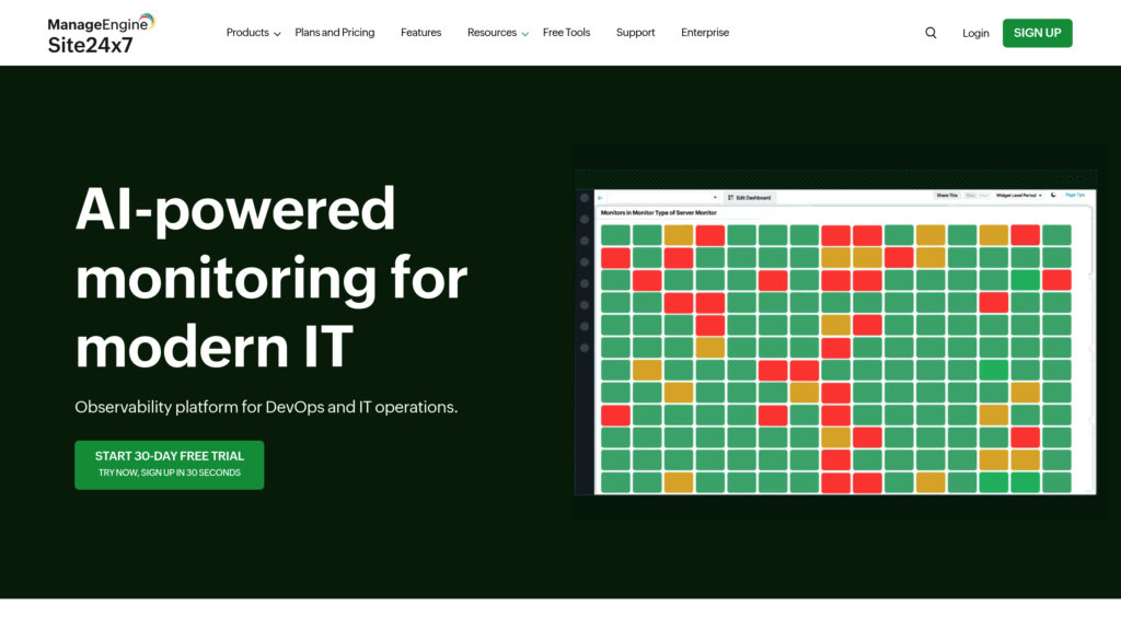 Site24x7 preview
