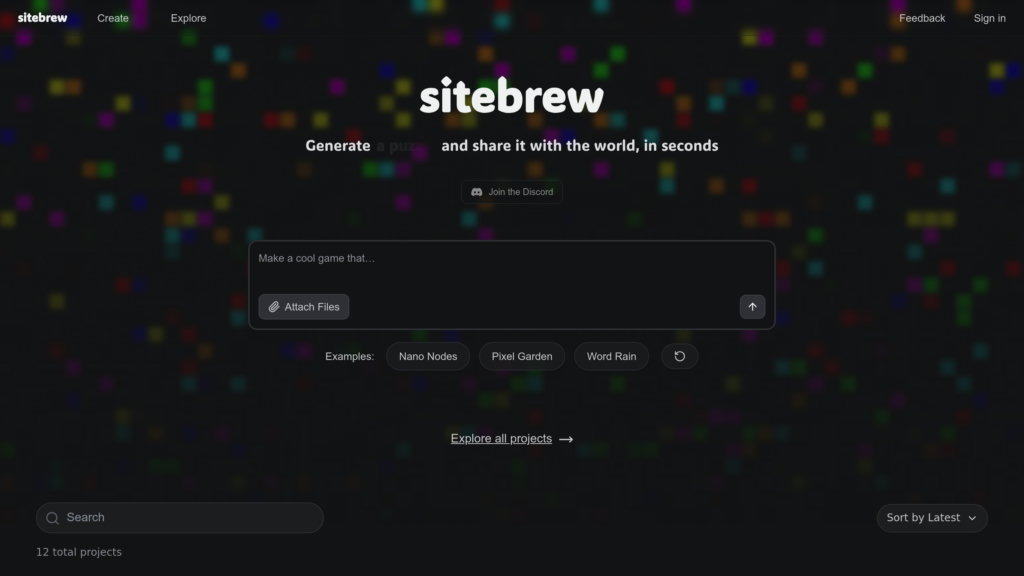 Sitebrew AI preview