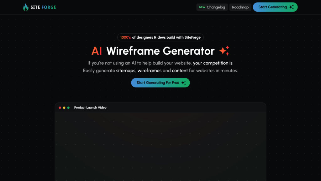 SiteForge preview