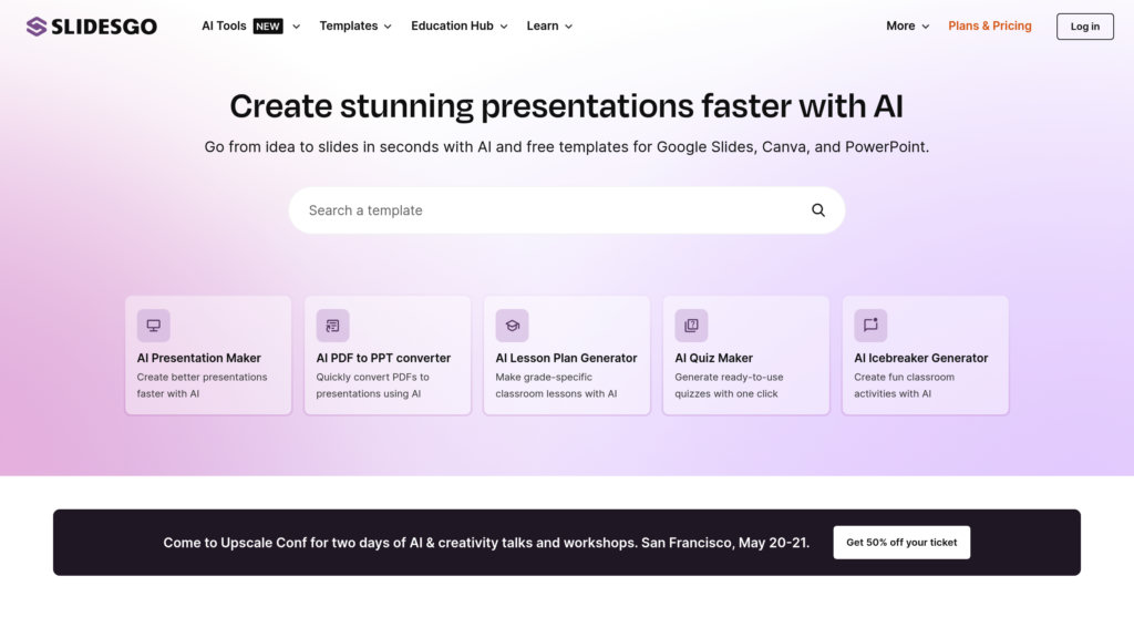 Slidesgo preview