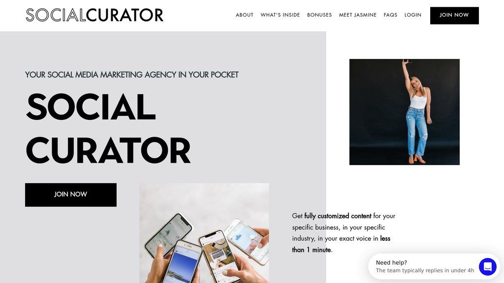 Social Curator preview