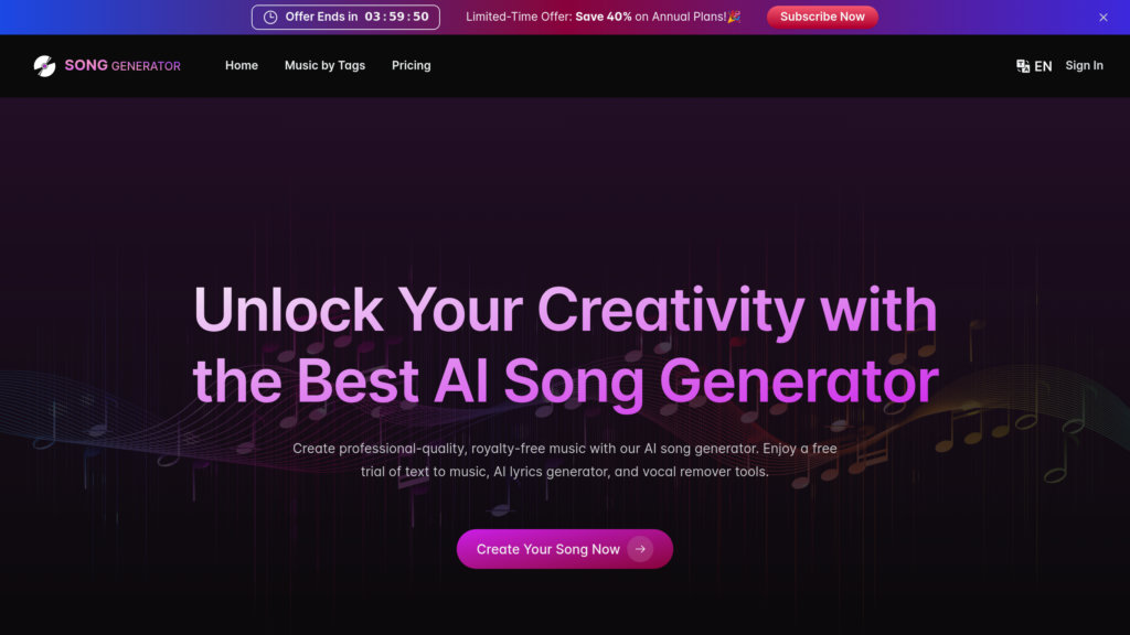 SongGenerator.io preview