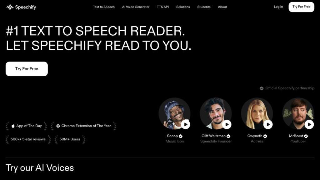 Speechify preview