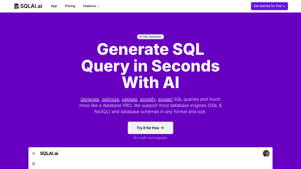 SQLAI.ai preview
