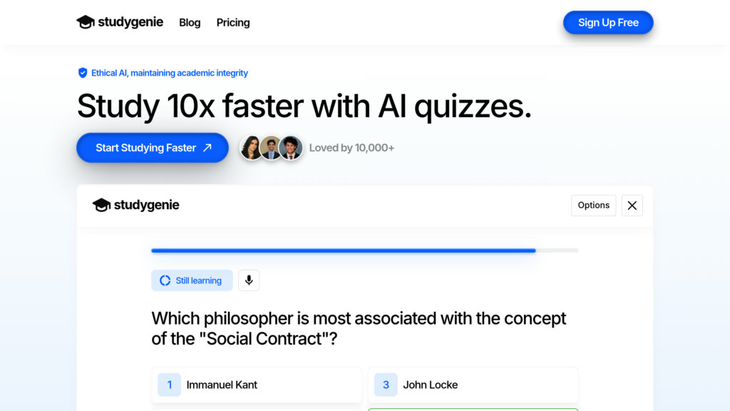 Studygenie preview