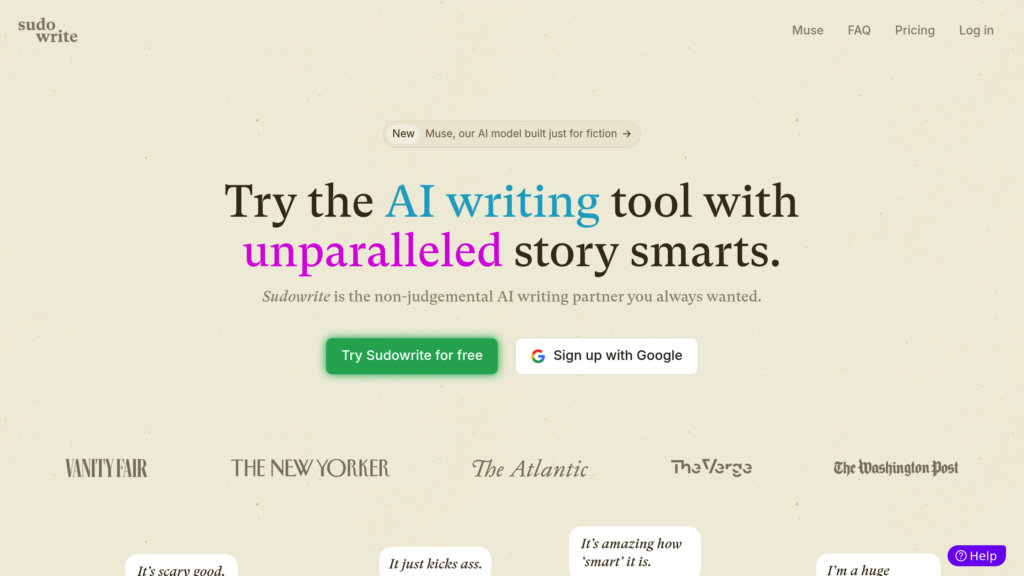 Sudowrite preview