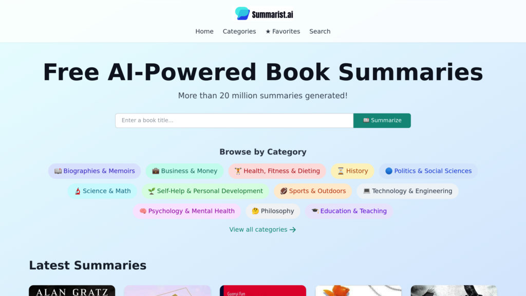 Summarist.ai preview