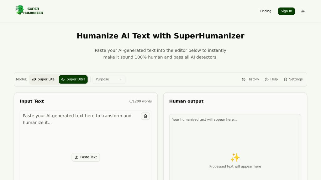 SuperHumanizer preview