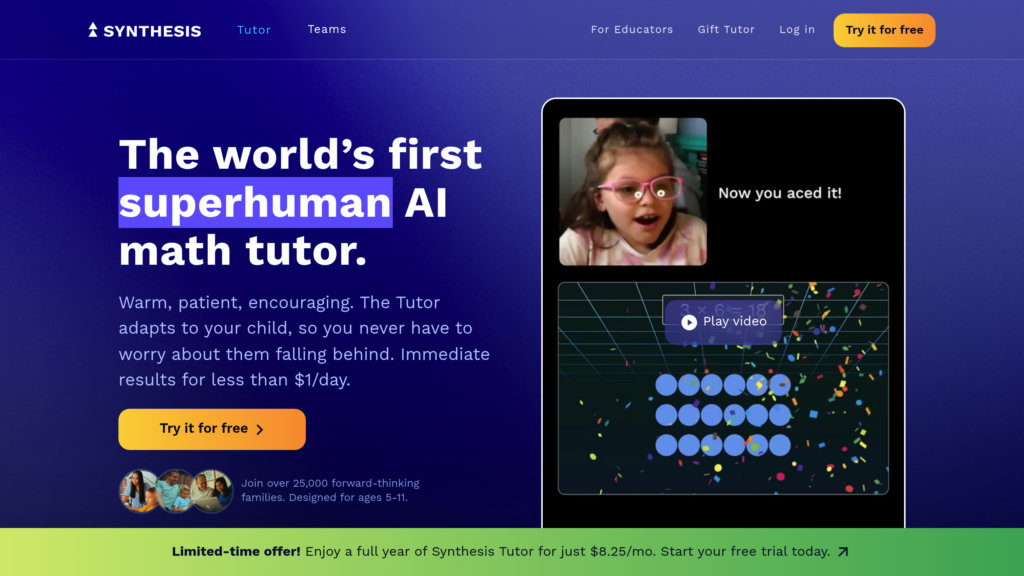 Synthesis Tutor preview