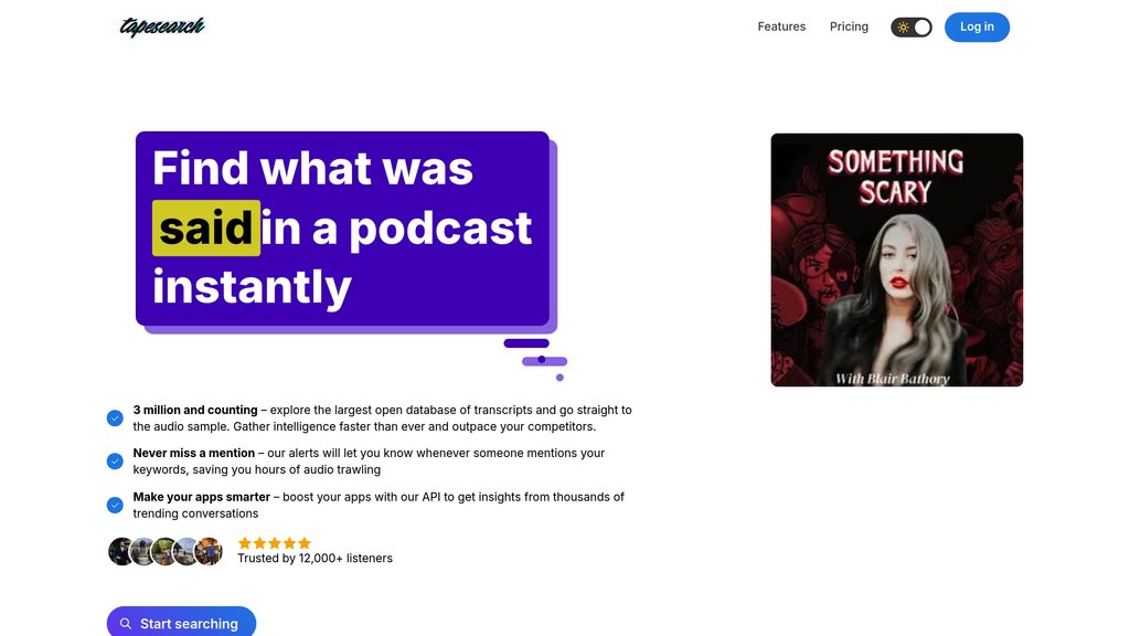 Tapesearch preview